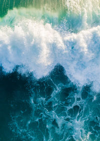 Water splashing in sea