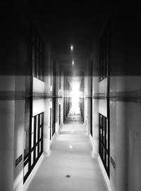 Empty corridor of building