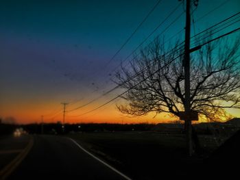 Road passing through landscape