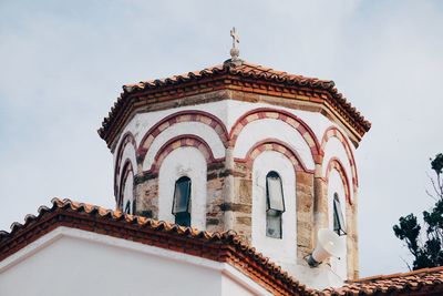 Low angle view of church against sky