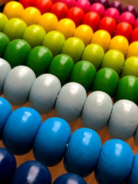 Close-up of multi colored toys