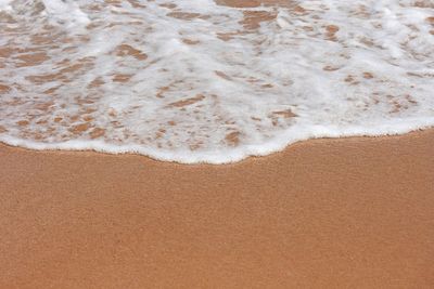 Close-up of sand on beach