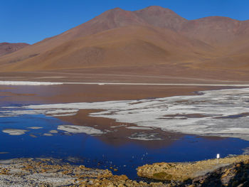 Aerial view of a desert