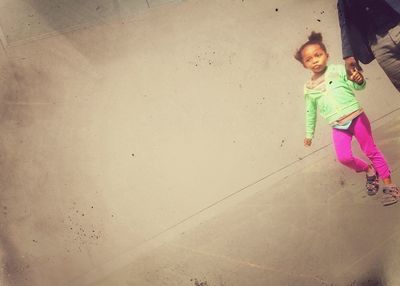 Girl standing in park