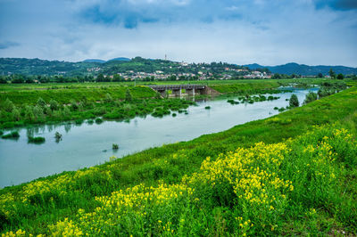 River engineering works for flood protection and hydraulic and reclamation projects