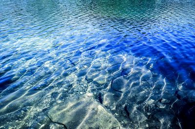 Water surface on lake