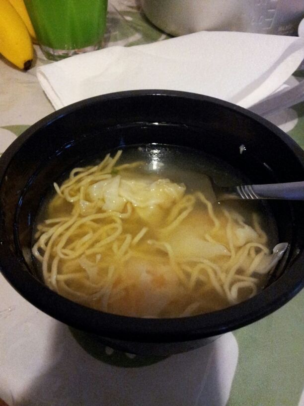 Shrimp Wonton Soup with Noodles