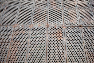 Full frame shot of metal grate