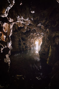 Aerial view of cave