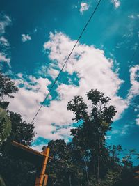 Low angle view of tree against sky