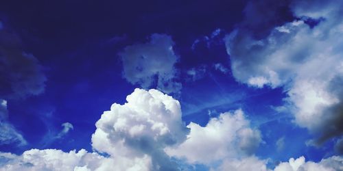 Low angle view of clouds in sky