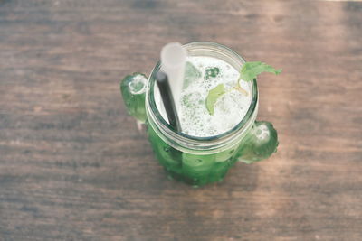 Close-up of drink on table