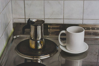 Close-up view of kitchen