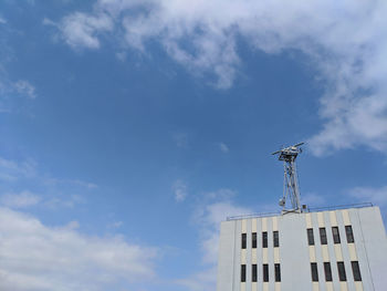 Low angle view of building against sky