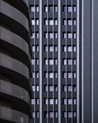 Low angle view of modern building in city