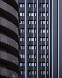 Low angle view of modern buildings in city