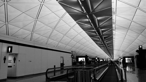 Low angle view of railroad station