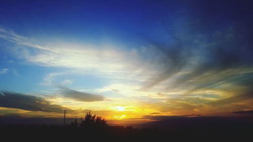 Scenic view of sky during sunset