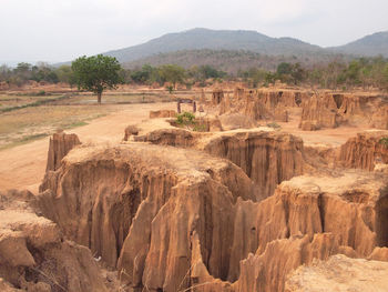 View of rock formations