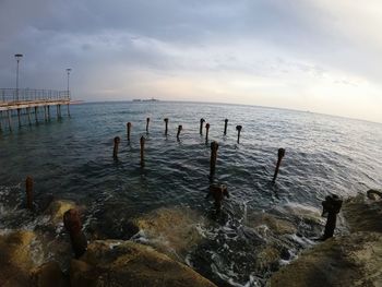 Scenic view of sea against sky