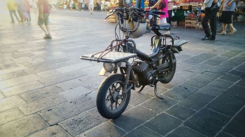 Bicycles on road