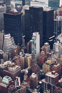 High angle view of cityscape