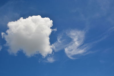 Low angle view of clouds in sky