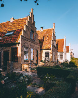 Buildings against blue sky