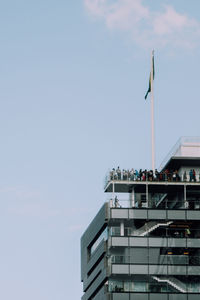 Low angle view of building against sky