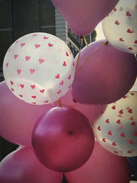 Close-up of multi colored balloons