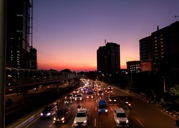 Traffic on city street