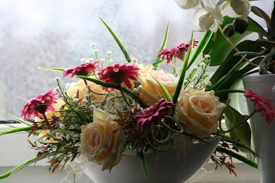 Close-up of rose bouquet