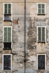 Full frame shot of old building