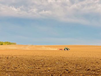 Scenic view of desert against sky