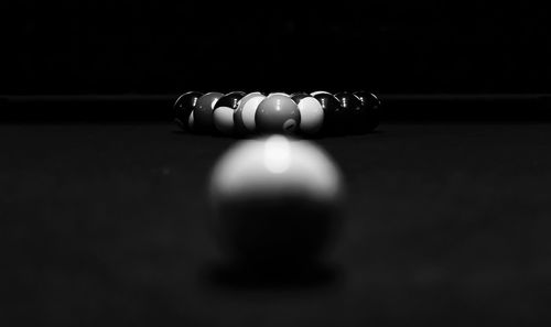 Close-up of balls on table