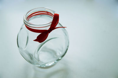 Close-up of water over white background