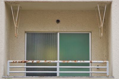 Windows on wall of building