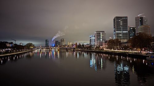 Bridge over river in city