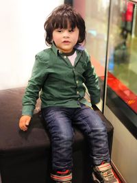 Portrait of cute boy