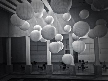 Balloons in row