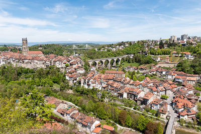 Panoramic view of fribourg