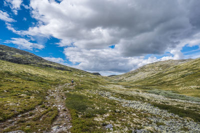 Female wander in kjondalen, rondane nationalpark, høvringen