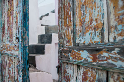 Full frame shot of rusty metal wall