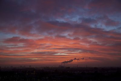 Cityscape at sunset