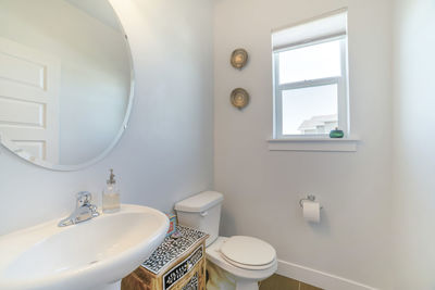 Interior of bathroom at home