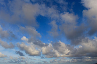 Low angle view of clouds in sky