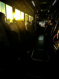 Interior of train