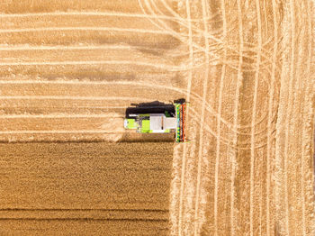 Barn in field