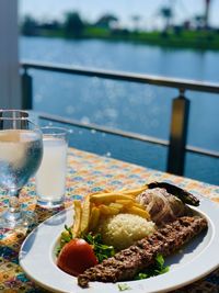 Seaside iranian traditional food in georgia