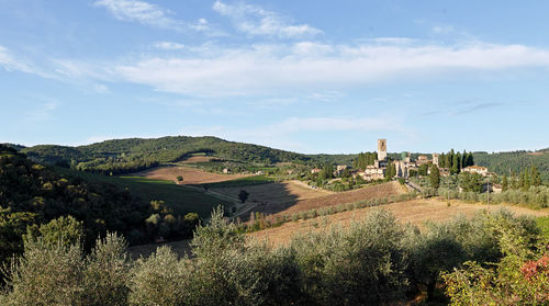 Panoramic view of landscape against sky